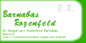 barnabas rozenfeld business card